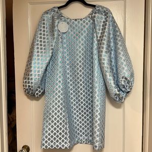 NWT Hill House - snowflake brocade mini dress